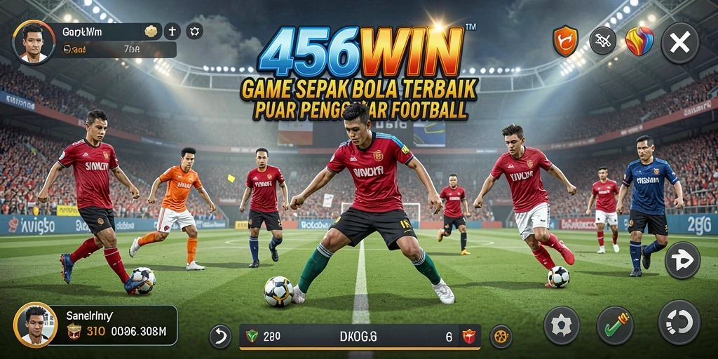 Screenshot gameplay 456WIN dengan aksi pemain di lapangan.