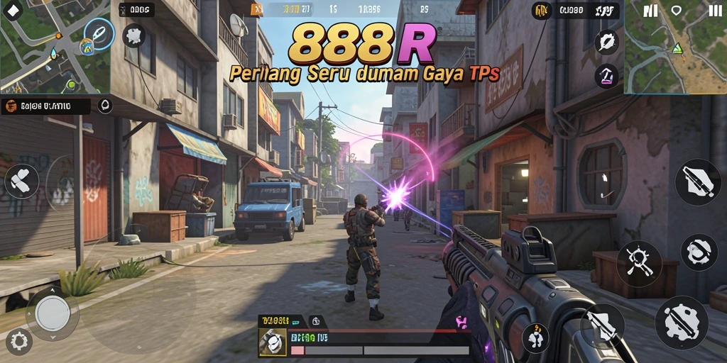 Gameplay mendebarkan dari 888R dengan aksi penuh strategi.