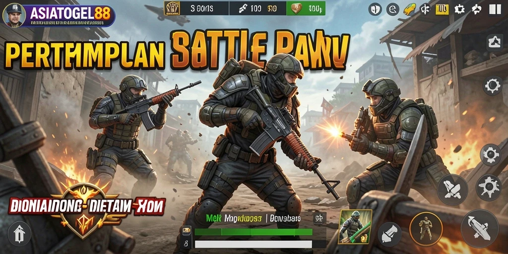 Tampilan gameplay mendebarkan di ASIATOGEL88 saat pertarungan terjadi.