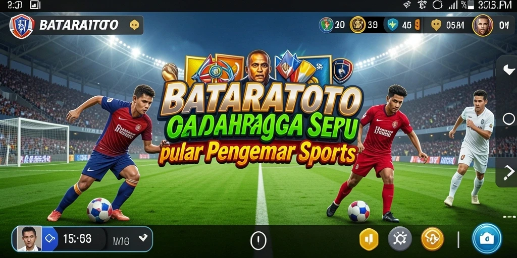 Tampilan gameplay mendebarkan dalam game olahraga BATARATOTO.