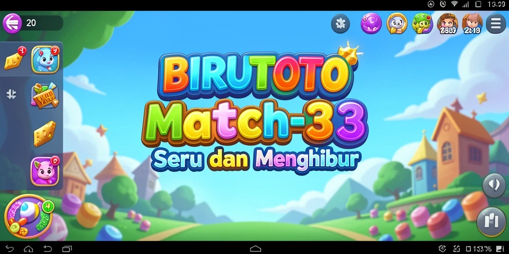 Tampilan gameplay BIRUTOTO yang menarik dan penuh warna.
