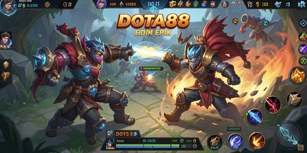 Tangkapan layar gameplay DOTA88 yang penuh aksi.
