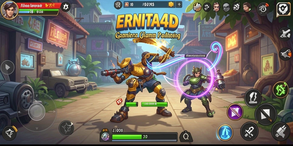 Screenshot utama ERNITA4D menunjukkan momen seru dalam gameplay Idle.