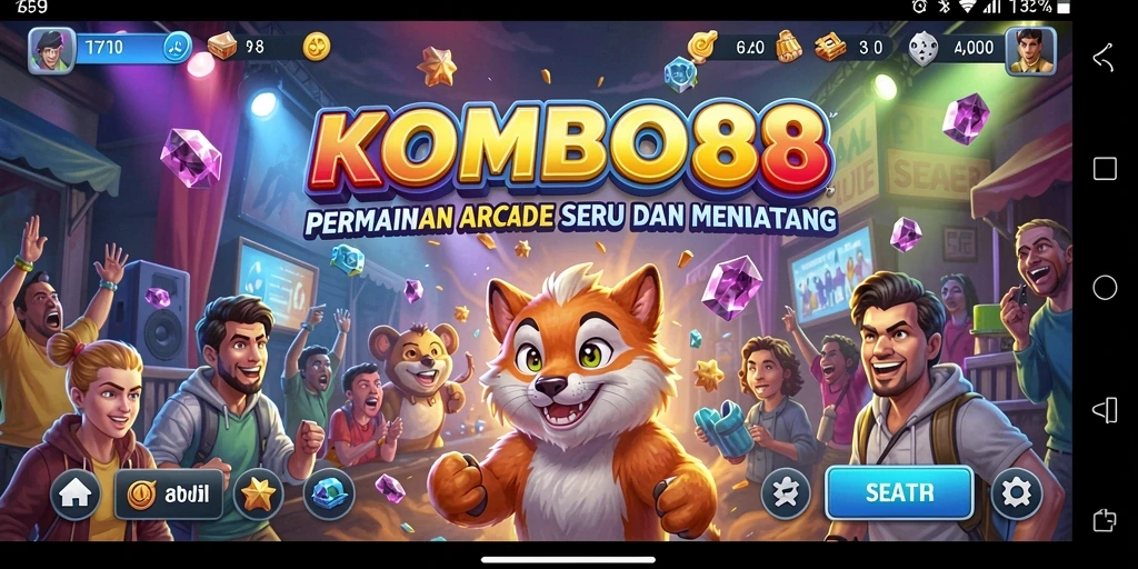 Tampilan gameplay menakjubkan di KOMBO88 dengan tingkat keseruan yang tinggi.