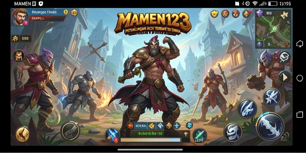 Tampilan gameplay MAMEN123 yang mendebarkan dan penuh aksi.