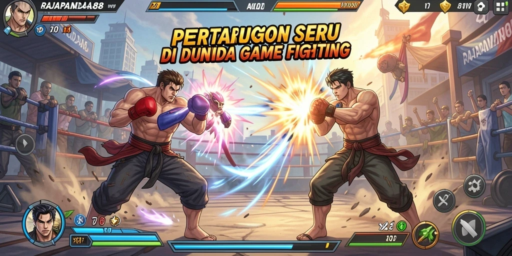 Tangkapan layar utama RAJAPANDA88 menghadirkan aksi pertarungan yang penuh semangat.