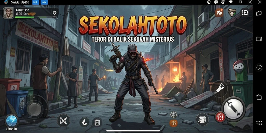 Gameplay menakutkan dengan suasana mencekam di SEKOLAHTOTO.
