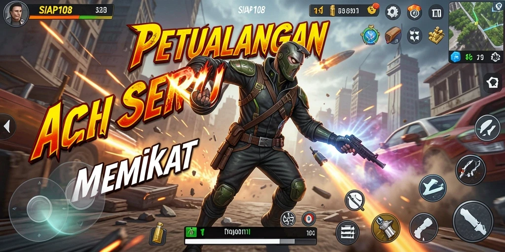 Tampilkan gameplay aksi yang mendebarkan di SIAP108.