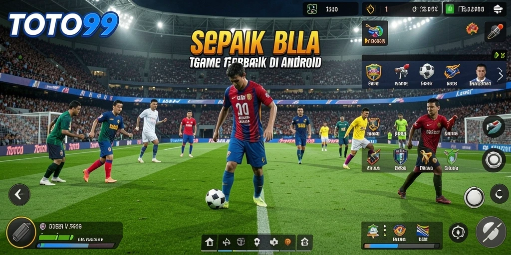 Tangkapan layar menunjukkan aksi mendebarkan di lapangan sepak bola.
