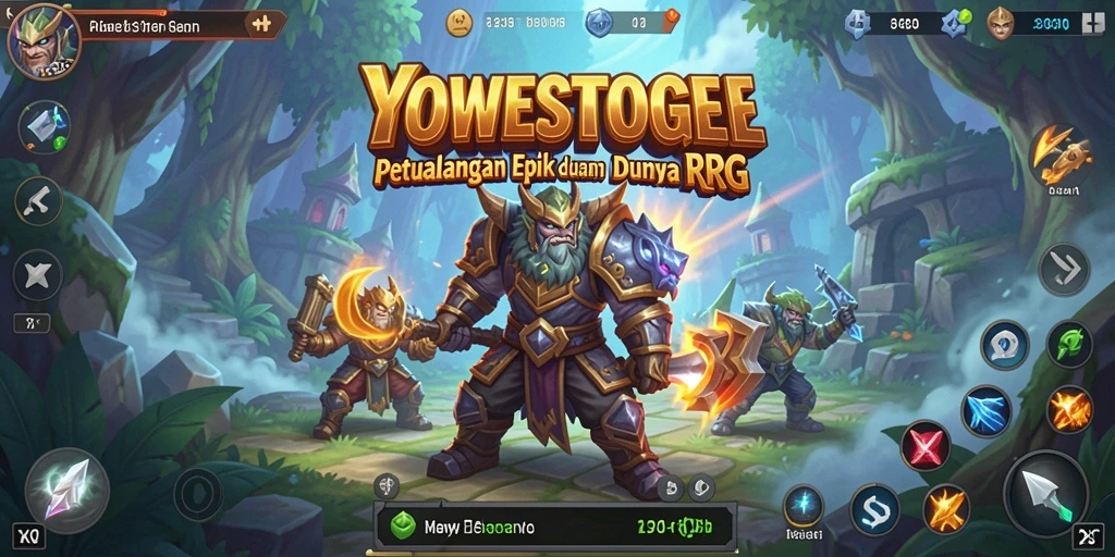 Tampilan menarik gameplay RPG dalam YOWESTOGEL.