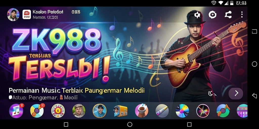 Tampilan gameplay menarik dari ZK988 yang menghadirkan pengalaman musik interaktif.