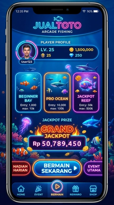 Pengguna sedang menjelajahi katalog aplikasi Jualtoto.